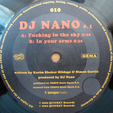 DJ Nano - Fucking In The Sky | Quickey Records (010) - 3