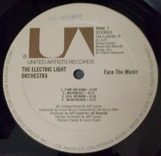 Electric Light Orchestra - Face The Music | United Artists Records (UA-LA546-G) - 3