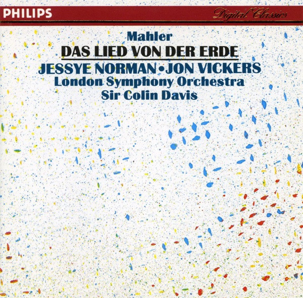 Gustav Mahler - Jessye Norman • Jon Vickers , London Symphony Orchestra , Sir Colin Davis - Das Lied Von Der Erde | Philips (411 474-2)