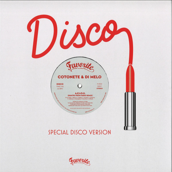 Cotonete & Di Melo - A.E.I.O.U. | Favorite Recordings (FVR151) - main