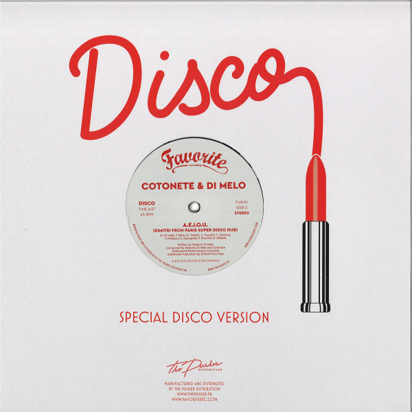 Cotonete & Di Melo - A.E.I.O.U. | Favorite Recordings (FVR151) - 2