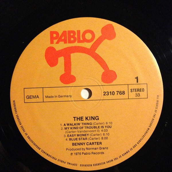 Benny Carter - The King | Pablo Records (2310 768) - 3 Benny Carter - The King | Pablo Records (2310 768) - 3