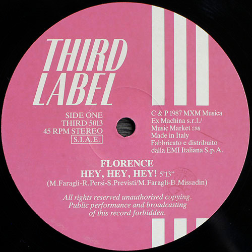 Florence - Hey, Hey, Hey! | Third Label (THIRD 5013) - 3