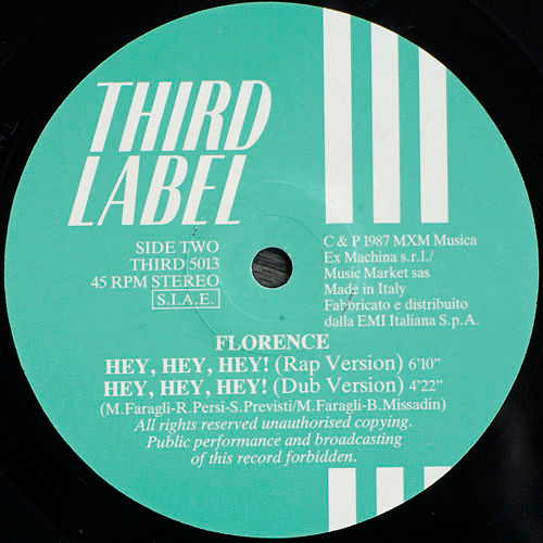 Florence - Hey, Hey, Hey! | Third Label (THIRD 5013) - 4