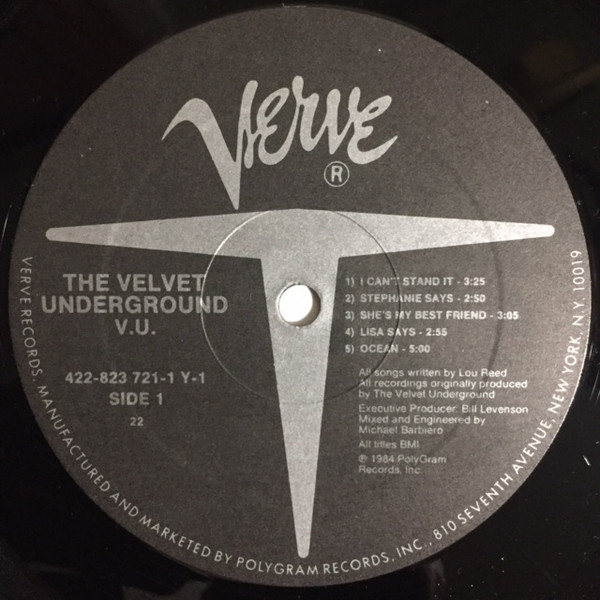 The Velvet Underground - VU | Verve Records (823 721-1 Y-1) - 3 The Velvet Underground - VU | Verve Records (823 721-1 Y-1) - 3