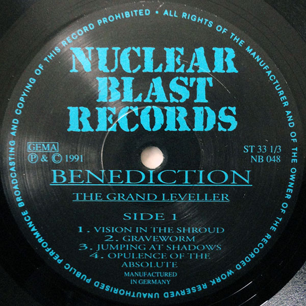 Benediction - The Grand Leveller | Nuclear Blast (NB 048) - 3