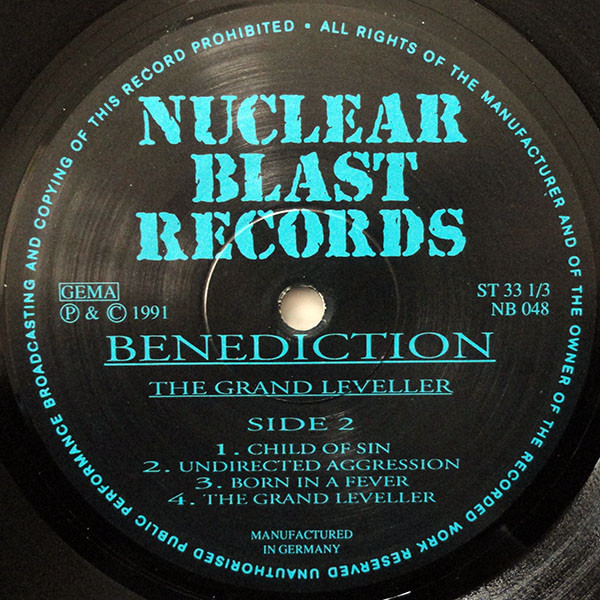 Benediction - The Grand Leveller | Nuclear Blast (NB 048) - 4
