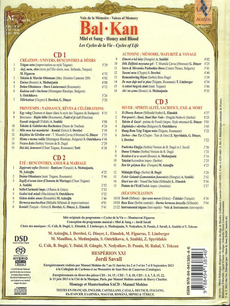 Hespèrion XXI , Jordi Savall - Bal Kan = Miel Et Sang = Honey And Blood | Alia Vox (AVSA9902) - 2 Hespèrion XXI , Jordi Savall - Bal Kan = Miel Et Sang = Honey And Blood | Alia Vox (AVSA9902) - 2