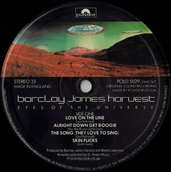 Barclay James Harvest - Eyes Of The Universe | Polydor (POLD 5029) - 3 Barclay James Harvest - Eyes Of The Universe | Polydor (POLD 5029) - 3