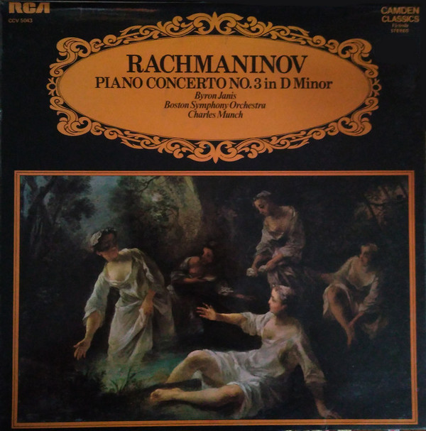 Sergei Vasilyevich Rachmaninoff , Byron Janis , Charles Munch , Boston Symphony Orchestra - Piano Concerto No. 3 In D Minor | RCA (CCV 5043) - main