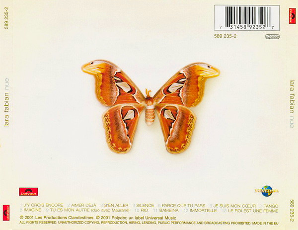 Lara Fabian - Nue | Polydor (589 235-2) - 2
