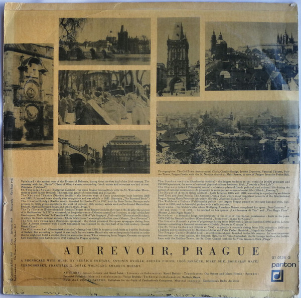 Jaromír Čermák , Karel Šašek , Emil Bednář - Praga Bohemiæ Metropolis | Panton (01 0126) - 2