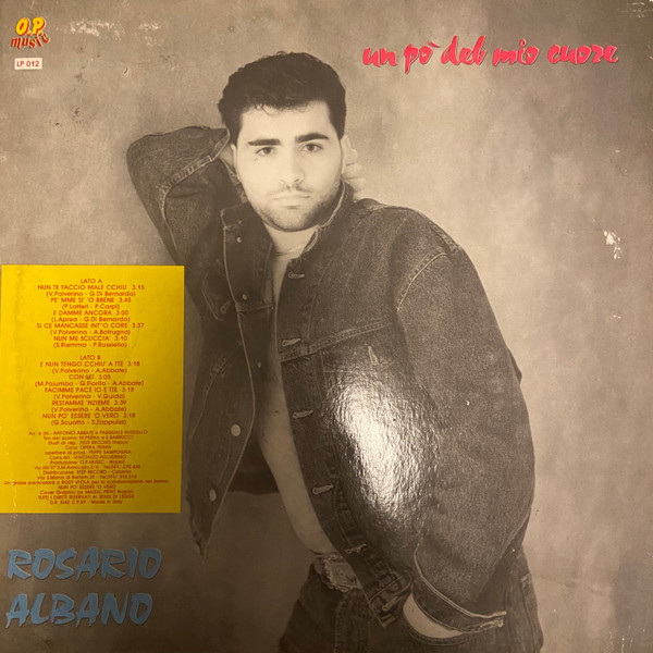 Rosario Albano - Un Po’ Del Mio Cuore | Op Music (LP 012) - 2 Rosario Albano - Un Po’ Del Mio Cuore | Op Music (LP 012) - 2