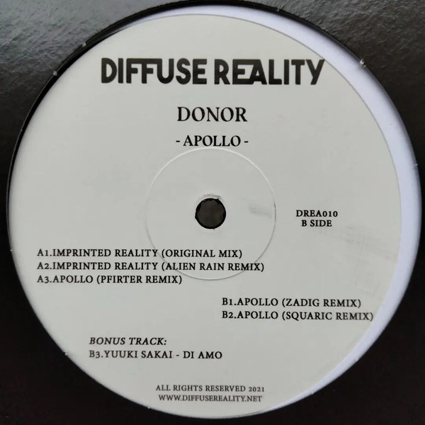 Donor / Yuuki Sakai - Apollo / Di Amo | Diffuse Reality (DREA010) - main