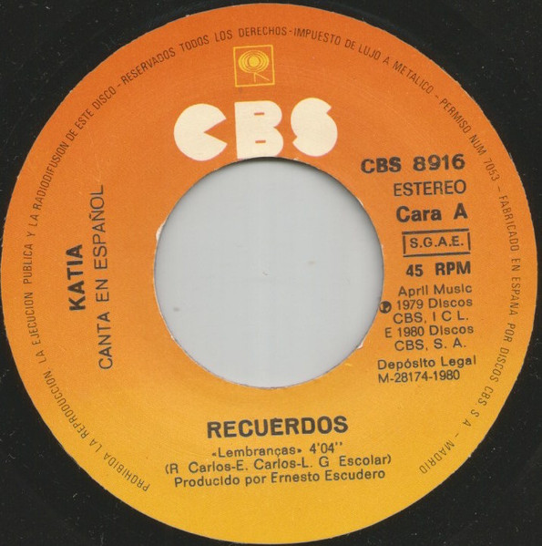 Kátia - Recuerdos | CBS (CBS 8916) - 3