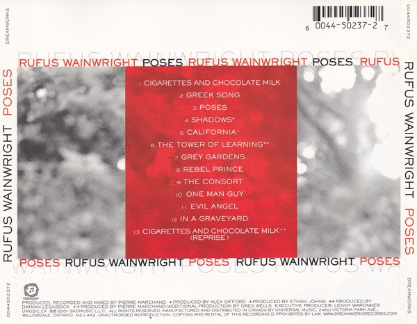 Rufus Wainwright - Poses | DreamWorks Records (0044502372) - 2