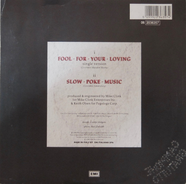 Whitesnake - Fool For Your Loving | EMI (06 2036357) - 2