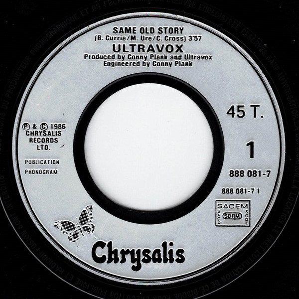 Ultravox - Same Old Story | Chrysalis (888 081-7) - 3