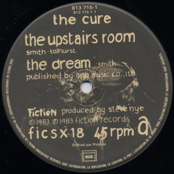 The Cure - The Upstairs Room / The Dream / The Walk / Lament | Fiction Records (ficsx 18) - 4 The Cure - The Upstairs Room / The Dream / The Walk / Lament | Fiction Records (ficsx 18) - 4