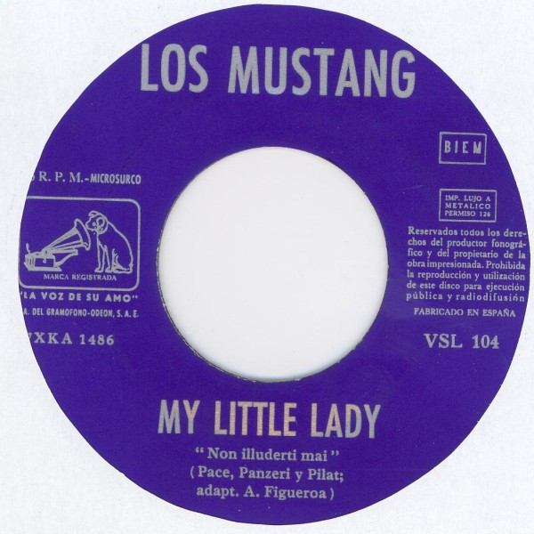 Los Mustang - El Globo Rojo / My Little Lady | La Voz De Su Amo (VSL 104) - 3