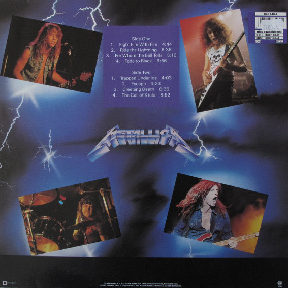 Metallica - Ride The Lightning | Vertigo (838 140-1) - 2