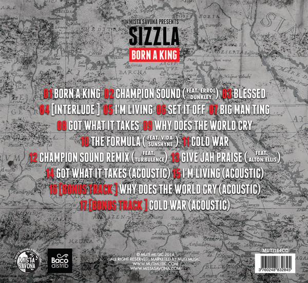 Mista Savona Presents Sizzla - Born A King | Muti Music (MUTI164CD) - 2