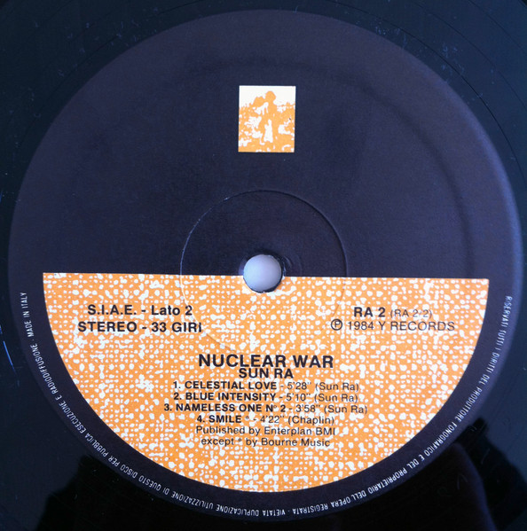The Sun Ra Arkestra - Nuclear War | Y Records (RA 2) - 4