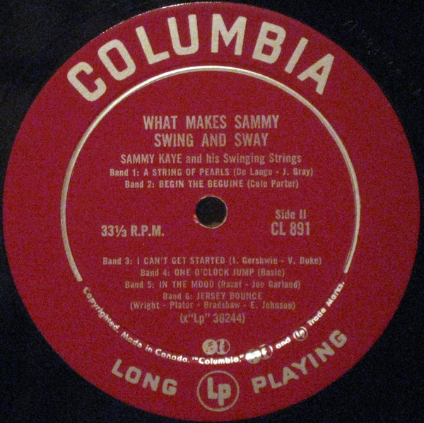 Sammy Kaye And His Swinging Strings - What Makes Sammy Swing And Sway | Columbia (CL 891) - 4