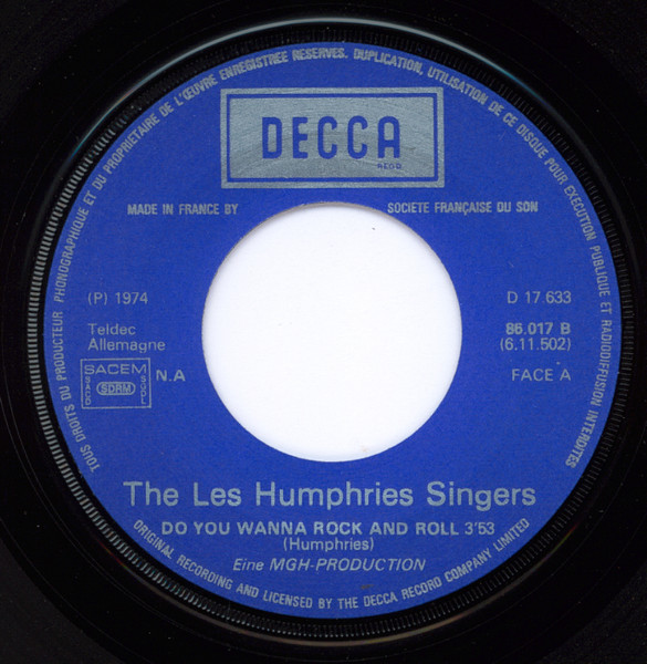 Les Humphries Singers - Do You Wanna Rock'n Roll | Decca (86.017) - 3