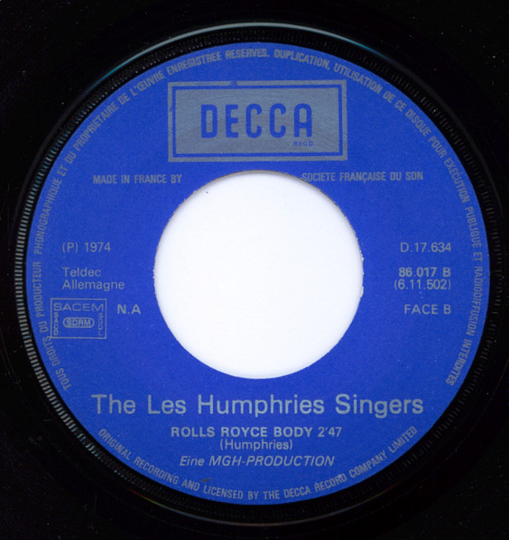 Les Humphries Singers - Do You Wanna Rock'n Roll | Decca (86.017) - 4