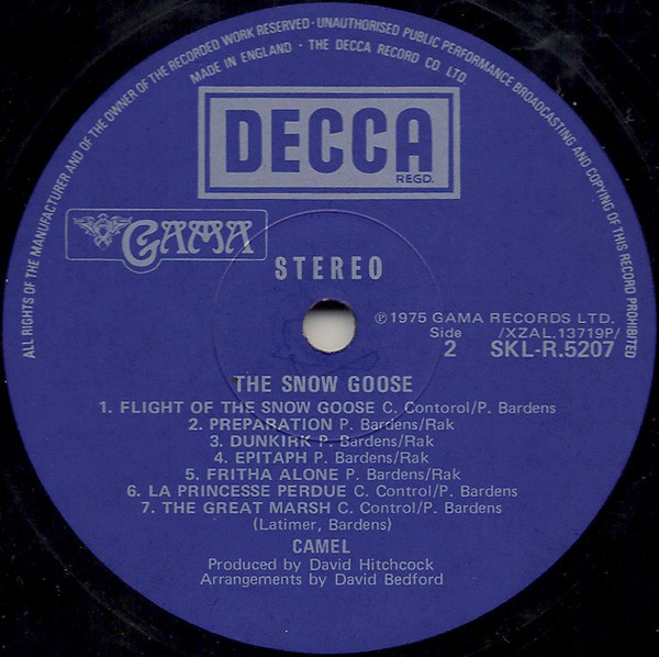 Camel - The Snow Goose | Decca (SKL-R 5207) - 2 Camel - The Snow Goose | Decca (SKL-R 5207) - 2