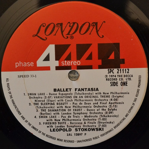 Leopold Stokowski - Ballet Fantasia [Vinyl] | London Records (SPC 21112) - 2