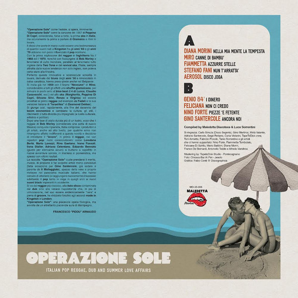Various - Operazione Sole (Italian Pop Reggae, Dub And Summer Love Affairs) | Maledetta Discoteca (MD-33-006) - 2 Various - Operazione Sole (Italian Pop Reggae, Dub And Summer Love Affairs) | Maledetta Discoteca (MD-33-006) - 2