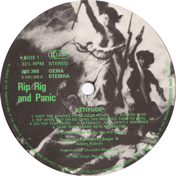 Rip Rig & Panic - Attitude | Virgin (205 368-320) - 3 Rip Rig & Panic - Attitude | Virgin (205 368-320) - 3