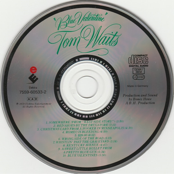 Tom Waits - Blue Valentine | Elektra (7559-60533-2) - 3