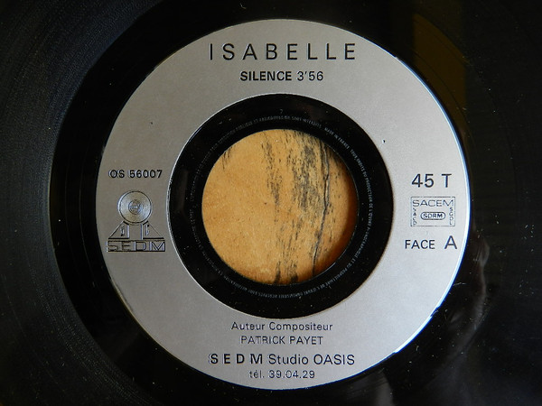 Isabelle Figuin - Silence / Mon Rêve | SEDM Oasis Studio (OS 56007) - 3