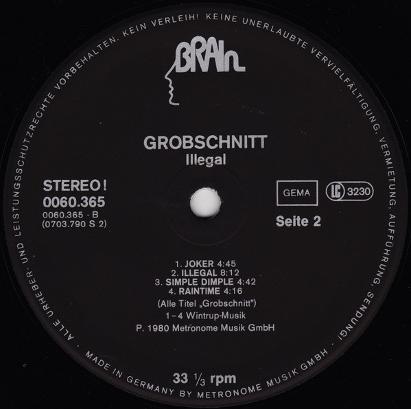 Grobschnitt - Illegal | Brain (0060.365) - 4 Grobschnitt - Illegal | Brain (0060.365) - 4