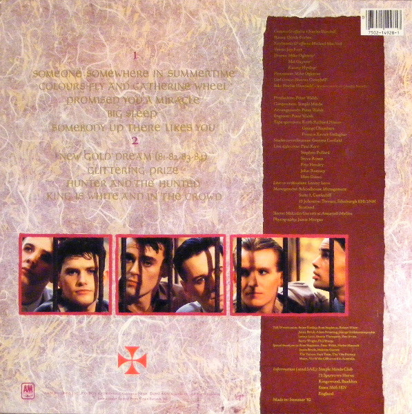 Simple Minds - New Gold Dream (81-82-83-84) | A&M Records (SP-6-4928) - 2 Simple Minds - New Gold Dream (81-82-83-84) | A&M Records (SP-6-4928) - 2