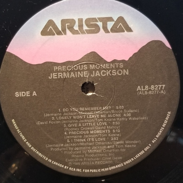 Jermaine Jackson - Precious Moments | Arista (AL8-8277) - 3 Jermaine Jackson - Precious Moments | Arista (AL8-8277) - 3