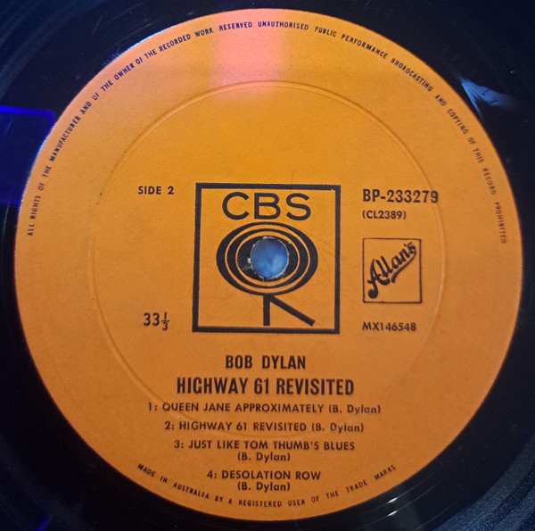 Bob Dylan - Highway 61 Revisited | CBS (BP-233279) - 4 Bob Dylan - Highway 61 Revisited | CBS (BP-233279) - 4