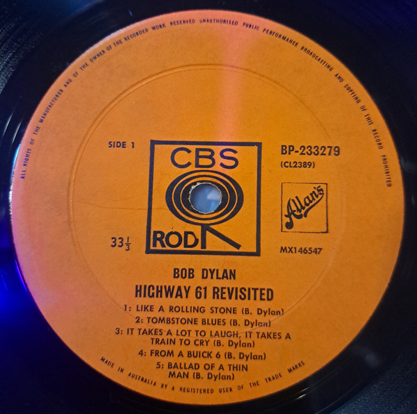 Bob Dylan - Highway 61 Revisited | CBS (BP-233279) - 3 Bob Dylan - Highway 61 Revisited | CBS (BP-233279) - 3