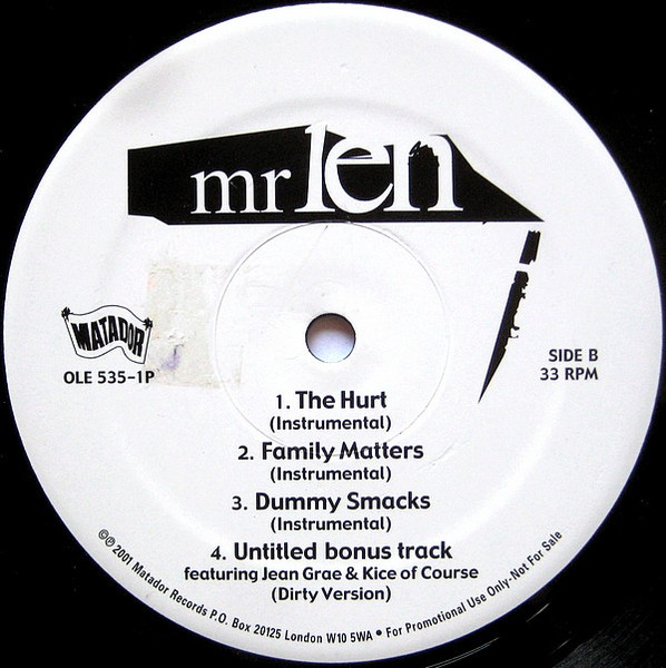 Mr. Len - Pity The Fool | Matador (OLE 535-1P) - 3 Mr. Len - Pity The Fool | Matador (OLE 535-1P) - 3