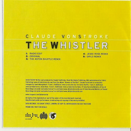 Claude VonStroke - The Whistler | Data Records (DATA173CDSP) - 2 Claude VonStroke - The Whistler | Data Records (DATA173CDSP) - 2