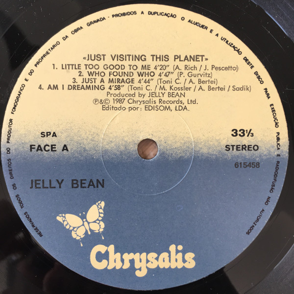 John "Jellybean" Benitez - Just Visiting This Planet | Chrysalis (615458) - 2