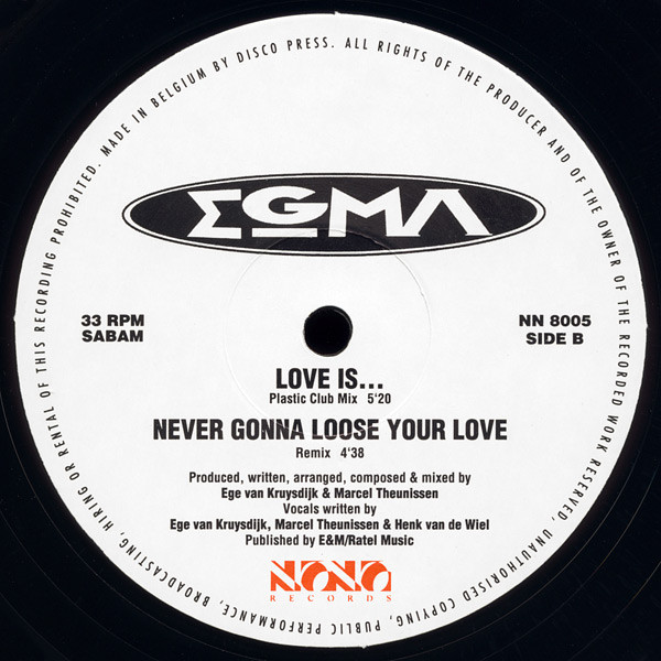 Egma - Love Is... | Nono Records (NN 8005) - 4 Egma - Love Is... | Nono Records (NN 8005) - 4