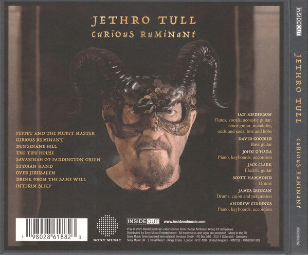 Jethro Tull - Curious Ruminant CD | Inside Out Music (IOM738) - 3 Jethro Tull - Curious Ruminant CD | Inside Out Music (IOM738) - 3