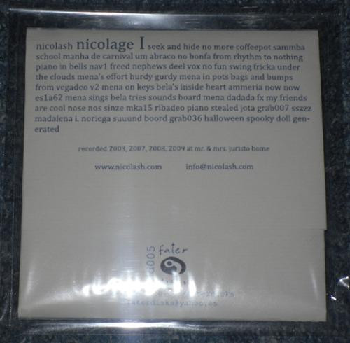 Nicolash - Nicolage I | Fater Disks (FD005) - main