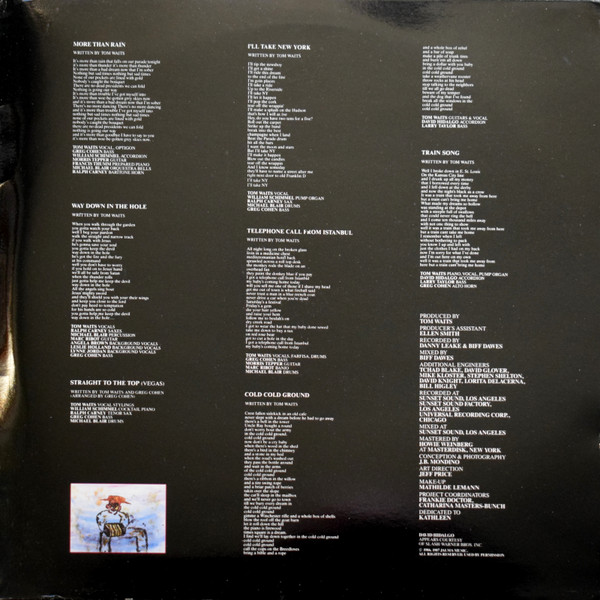 Tom Waits - Franks Wild Years | Island Records (ITW 3) - 3 Tom Waits - Franks Wild Years | Island Records (ITW 3) - 3