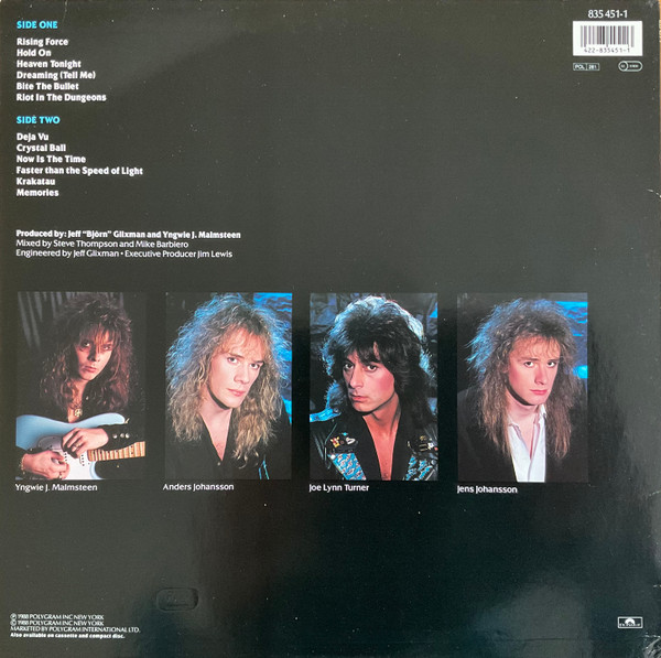 Yngwie J. Malmsteen's Rising Force - Odyssey | Polydor (835 451-1) - 2
