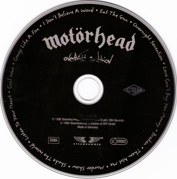 Motörhead - Overnight Sensation | Steamhammer (SPV 085-18302) - 3